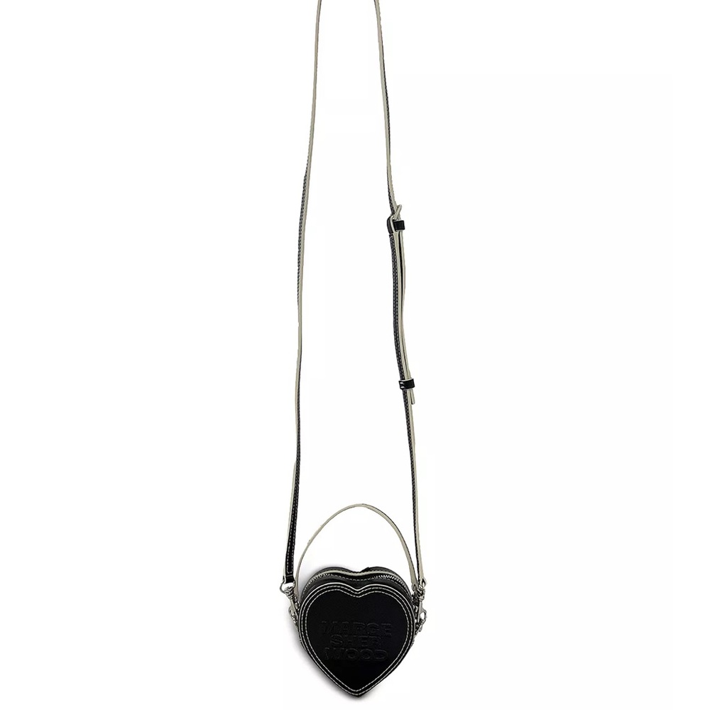 Marge Sherwood Heart Heart Zip Pouch Bag Classic Black::NWT::Valentines Day - Picture 5 of 7